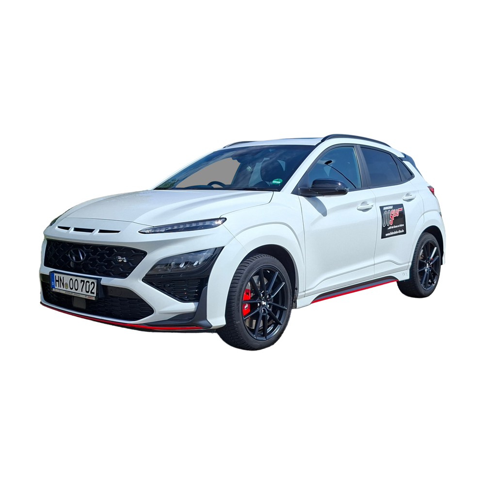 Weißer Hyundai Kona N