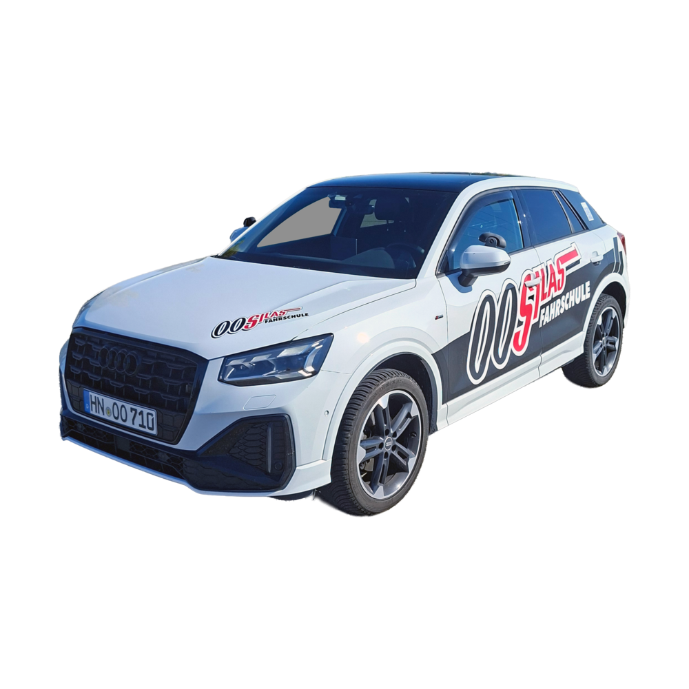 Weißer Audi Q2