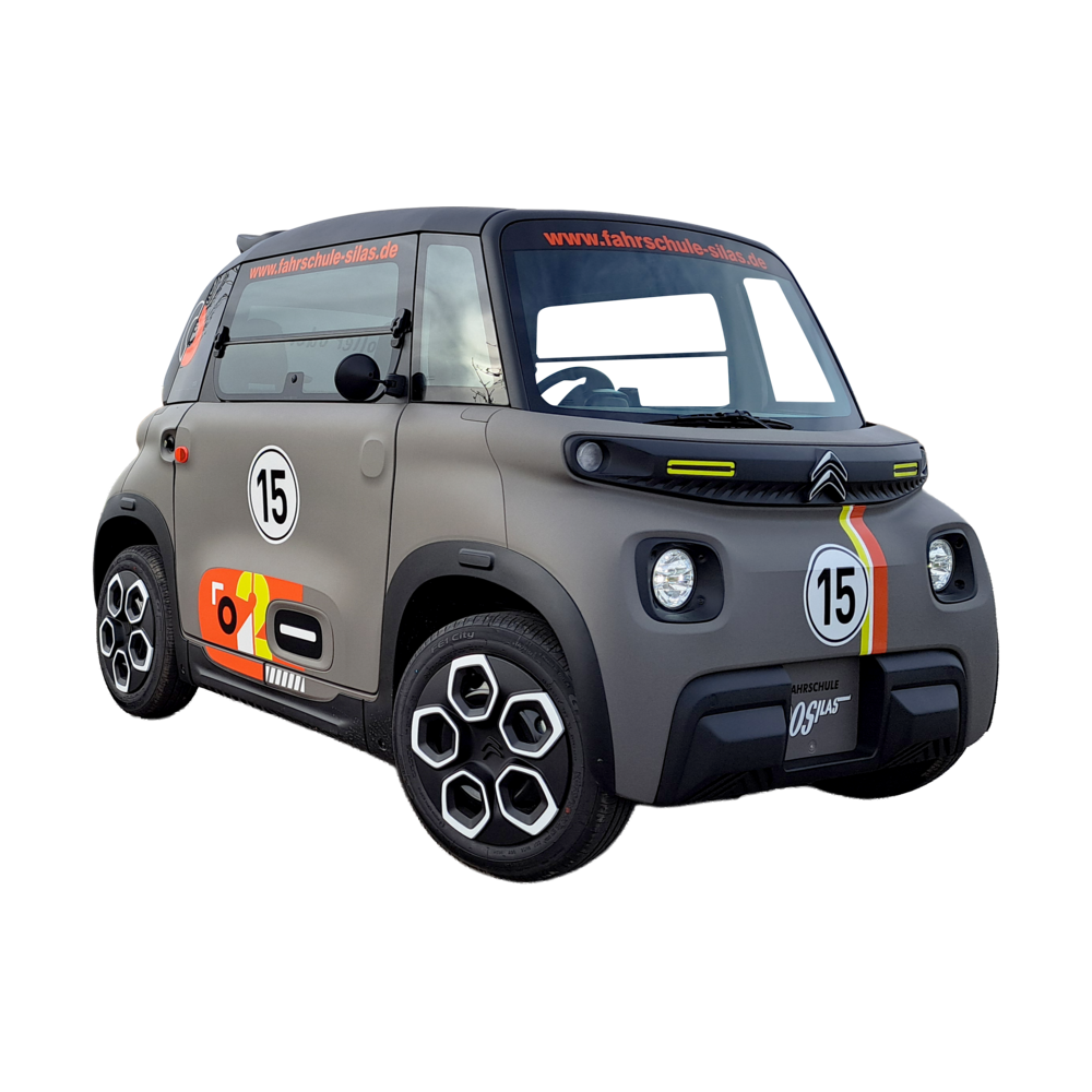Der Citroën Ami der Fahrschule Silas